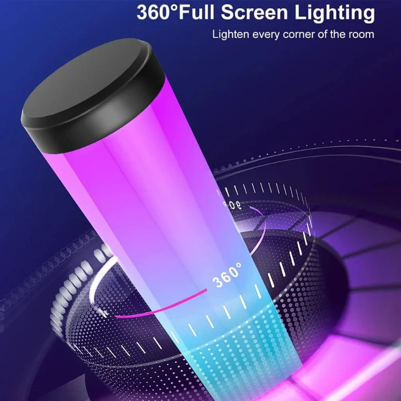 Smart LED Light Bar Remote Control 360° Illuminated Pickup Light Bluetooth DIY Music Sync TV Backlight Ambient Lamp Gaming Light Vue