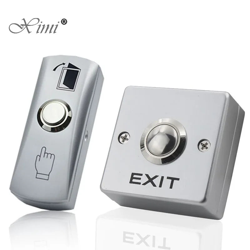 Door Exit Release Button Zinc Alloy Panel GATE Push Switch for Door Access Control System to Open Door Vue