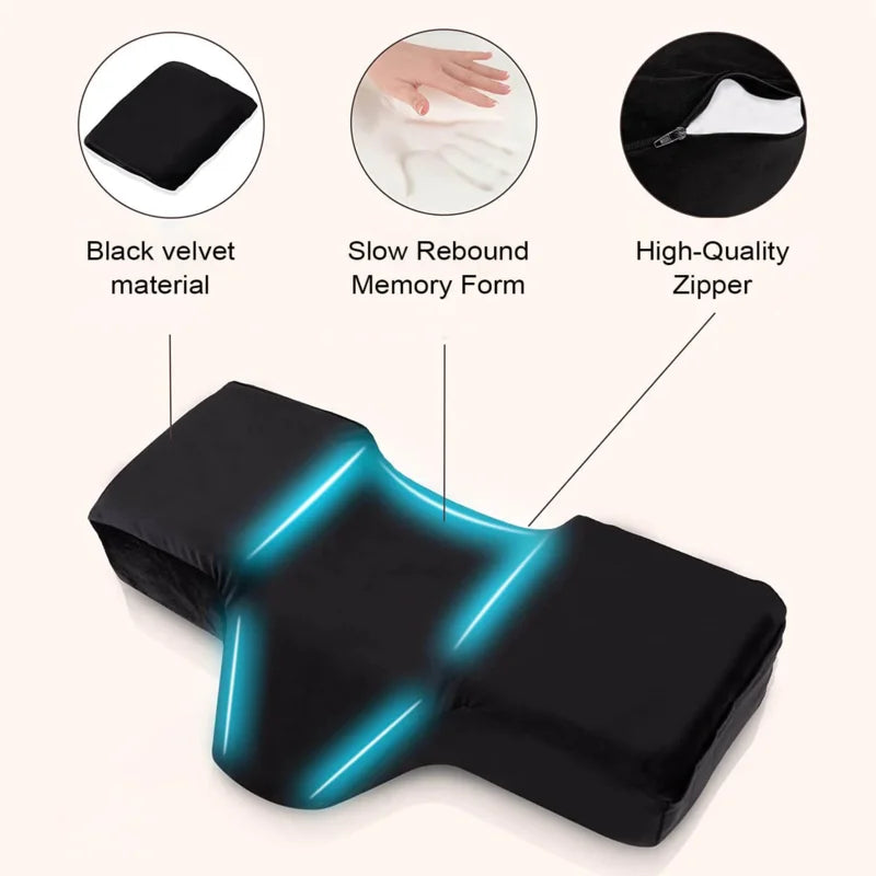 Memory Foam Eyelash Extension Pillow | U-Shaped Neck Support Eyelash Extension Pillow Vue