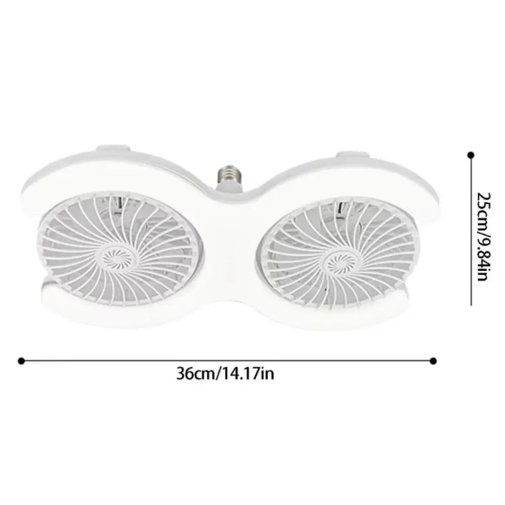 E27 Socket Fan Light Quiet Soft Illumination Electric Fan Light Even Illumination Low Noise Ceiling Fan Light Room Vue