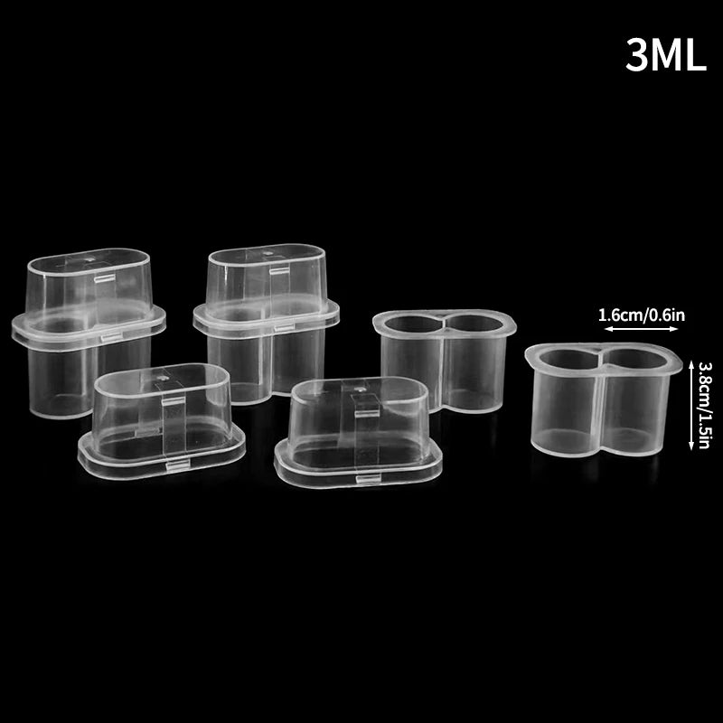 Mini Microtube Storage Box Clear Vial Storage Case Stackable Freezer Tube Box Diabetic Supplies Refill Bottle Pixelated Life Vue 4PCS-SNH-A19
