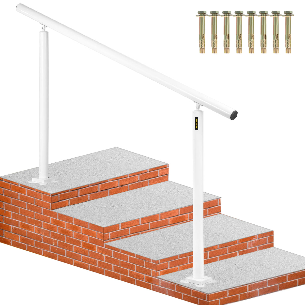 Aluminum Outdoor Stair Handrail Kit – Fits 0–5 Steps Stair Handrail Kit Vue