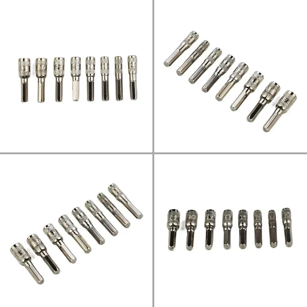 8-Piece Hex Nut Driver Bit Set | H4 Hex Shank Socket Bits Nut Driver Bit Set Vue