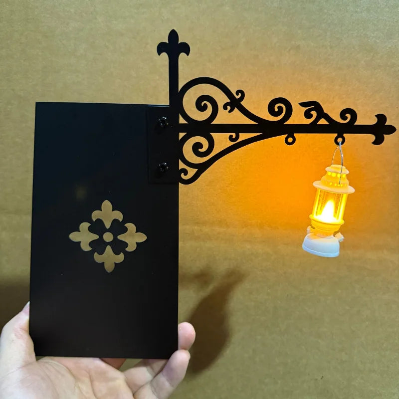 Library Lantern-Decorative Bookshelf Lighting Retro Library Lantern Bookshelf Lamp Multifunctional Warm LED Nightlight Ornament Vue