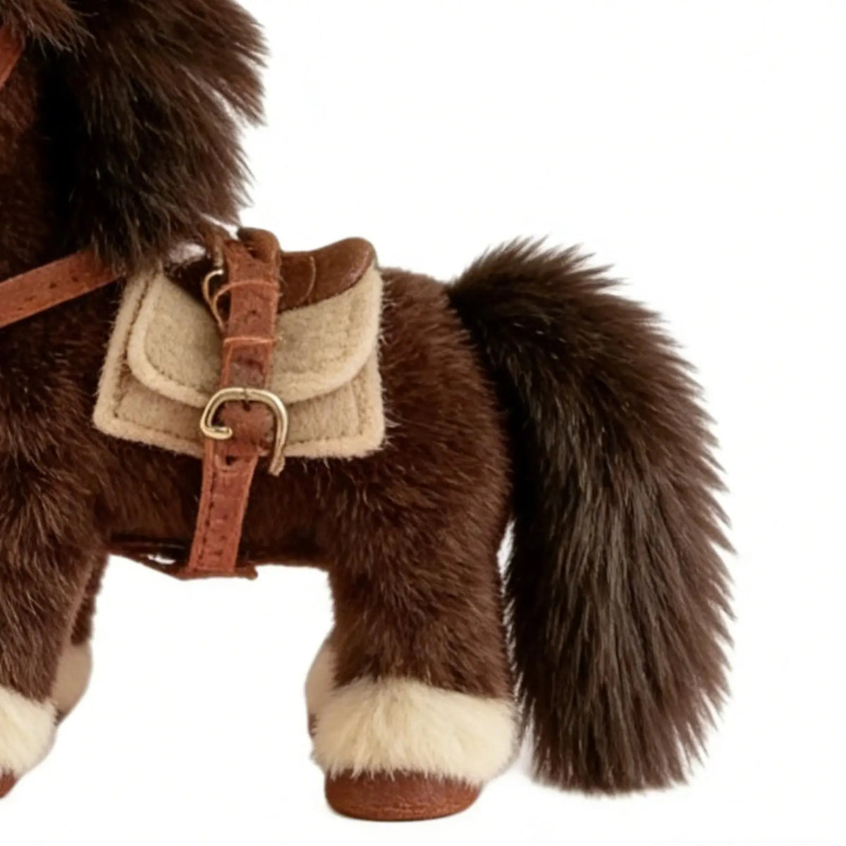 Cute 2026 Year Of The Horse Plush Keychain Chinese New Year Horse Mascot Soft Stuffed Doll Bag Charm Backpack Keychain Pendant Vue