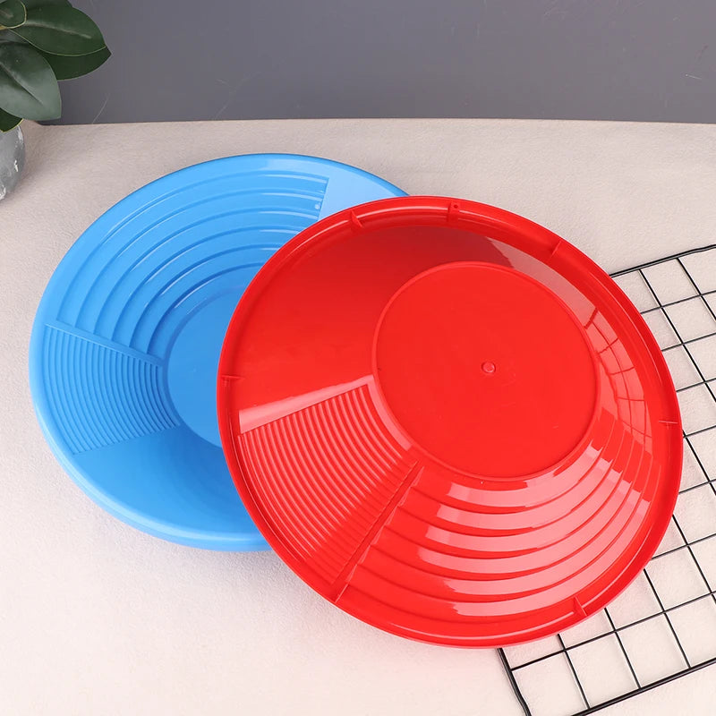 380mm Gold Panning Pan ABS Gold Sifting Classifier Washing Sieve Tray Accessory Green Gold Pan Gold Panning Tool Gold Classifier Vue