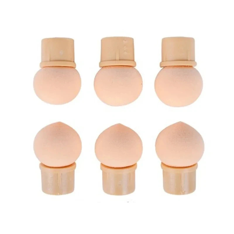 Round Sharp Head Sponge Heads Replacement Nail Art Gel Polish Color Gradient Brush Glitter Powder Dotting Manicure Tools Vue