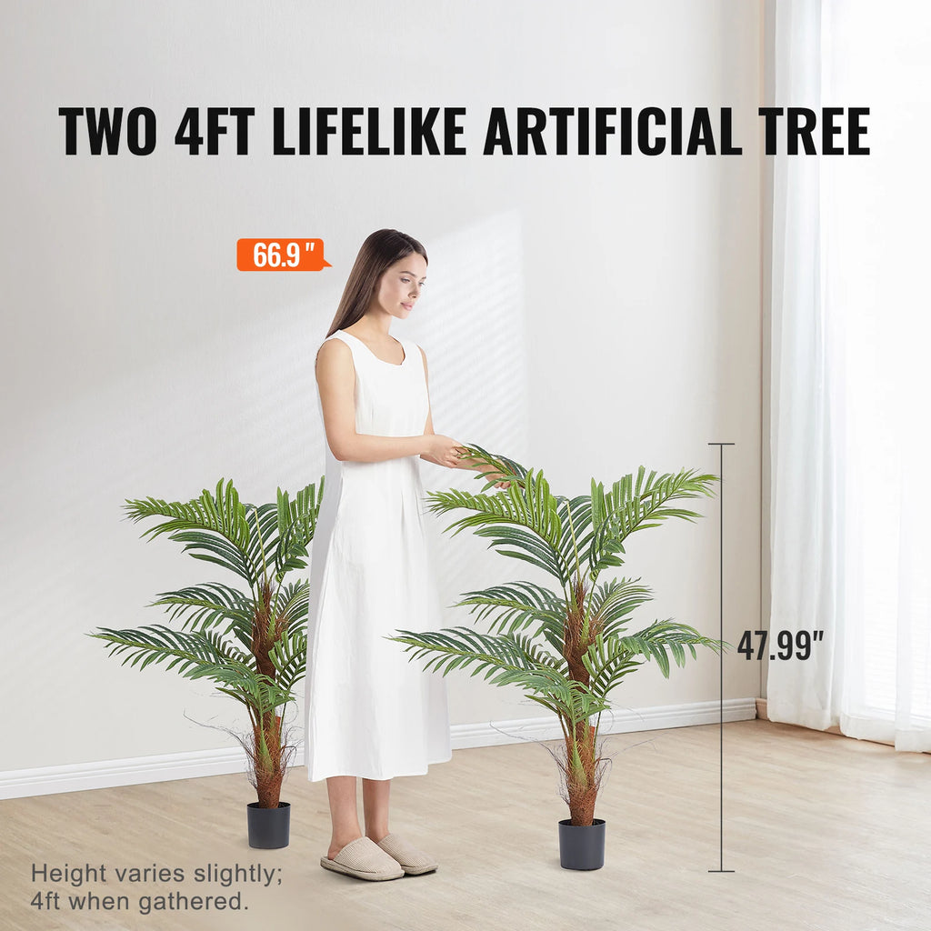 Artificial Palm Tree 4/5/6 FT Faux Plant – Anti-Tip PE Base Artificial Palm Tree Vue