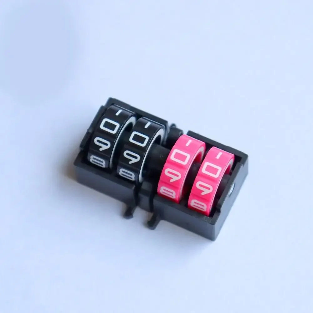 4 Digit Wheel Board Games Score Counter Rotating Number Dials Date-Time Display Tally Tracker Number Dials Adjustable Vue