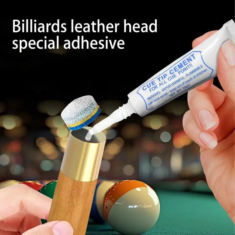 Pool Cue Tip Glue – Billiard Cue Repair Adhesive Tool Cue Tip Adhesive Vue