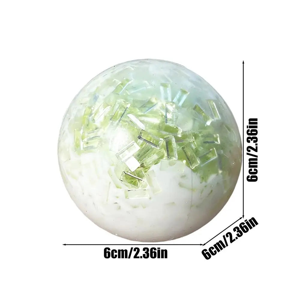 Crunchy Stress Ball Fidget Toy Noisy Squeeze Ball with ASMR Crackling Sound, Sensory Relief for Kids Adults Students Travel Home Vue B