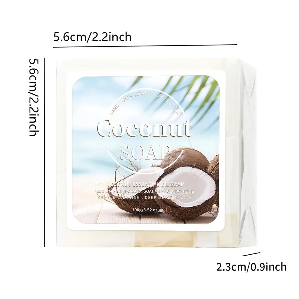 100g B+ Coconut Milk Organic Pure Plant Extract Handmade Soap Facial Treatment Acne Goat Milk Soap Vue