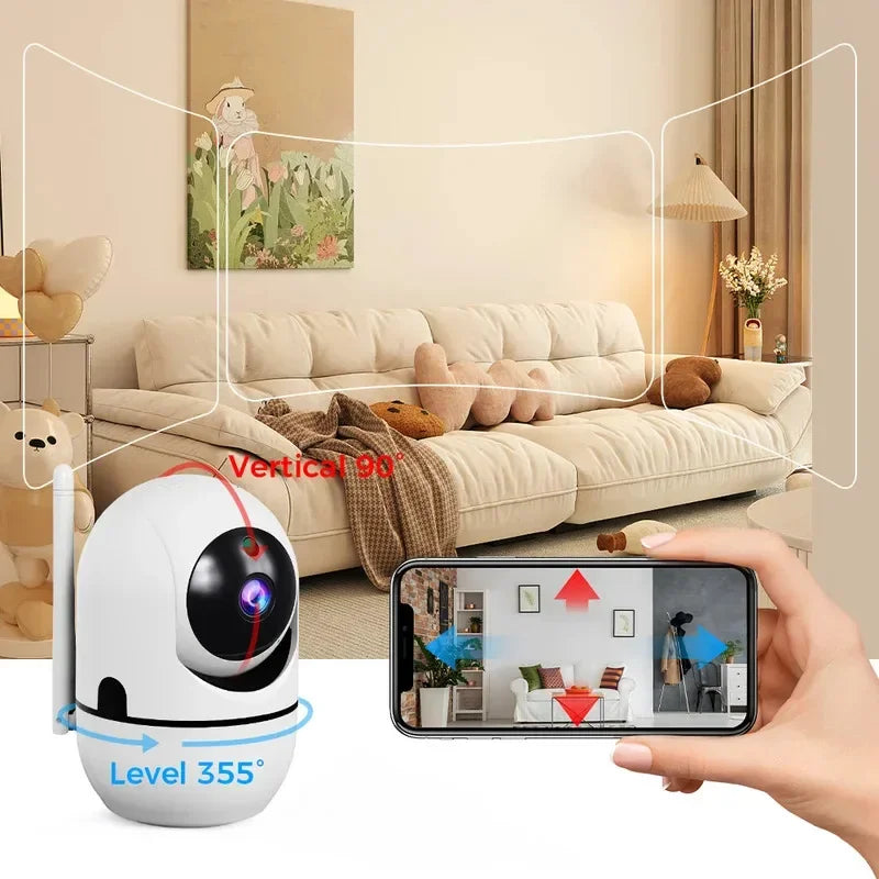 5" HD Video Baby Monitor PTZ Camera Night Vision Lullaby Video Baby Monitor Vue