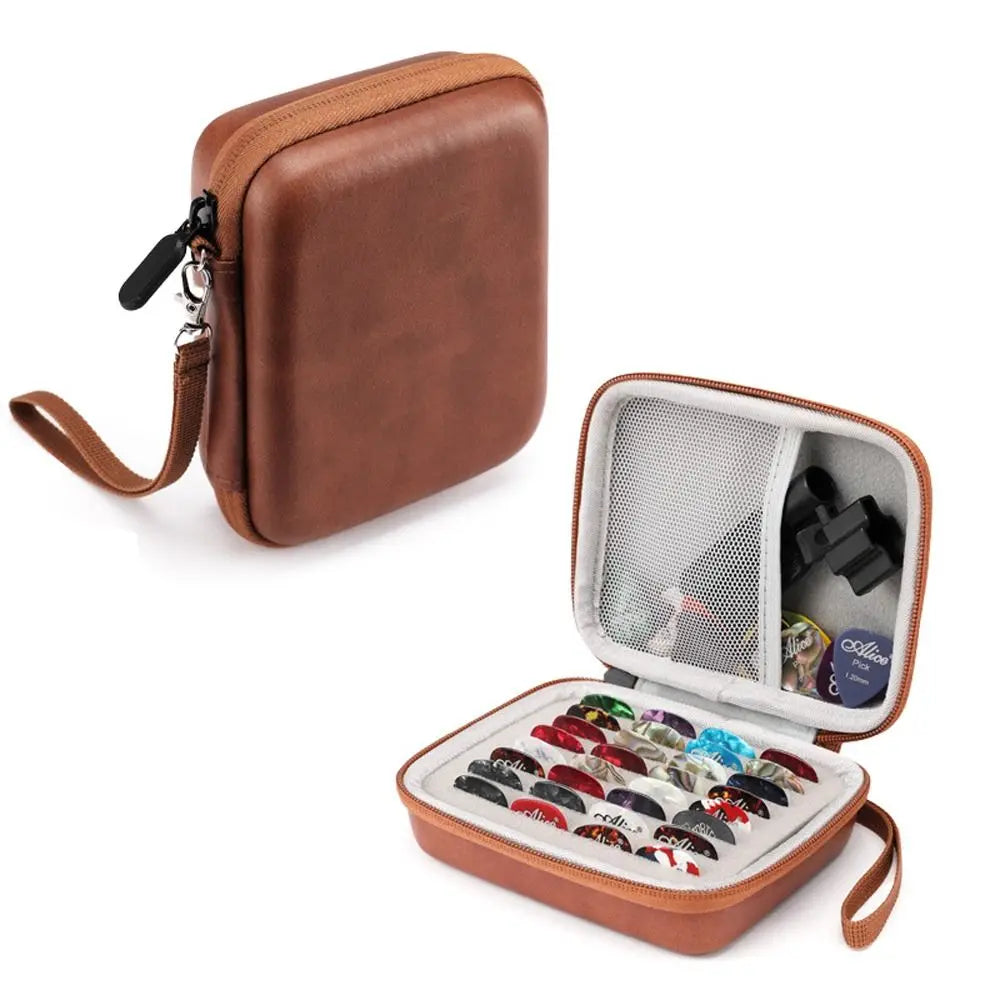 Anti-dust Waterproof Gifts Guitar Plectrums Storage Guitar Pick Holder Plectrum Case Guitar Picks Storage Bag Guitar Pick Bag Vue