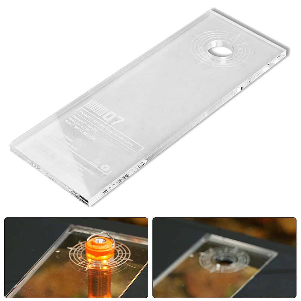 Clear Acrylic IGT Table Board 0.5 Unit | Luminous Camping Table Camping Table Board Vue