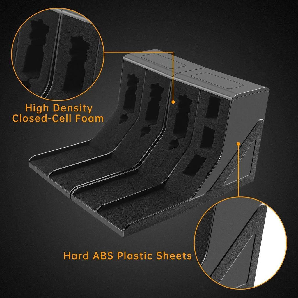 Pistol Rack Universal Protective Holster For Handgun Gun Safe Cabinet Storage Modular Handgun Rack Organizer Accessory Vue