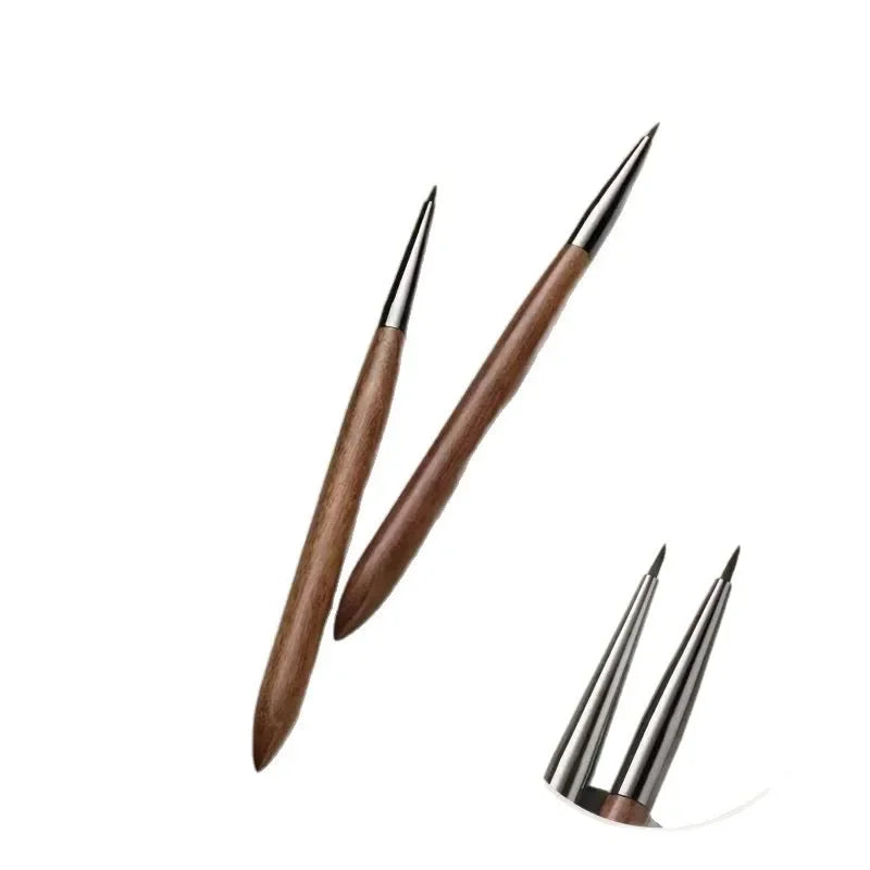 1PCS Sandalwood Nail UV Gel Pen Brush Nail Art Liner Brush Flower Painting Drawing Pen Manicure Tool Wooden Nail Brushs Vue