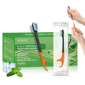 Exploded Bead Toothbrush Disposable Adult Cleaning Tooth brush Portable Travel Brush Head With Dental Floss Vue 70X w toothpaste