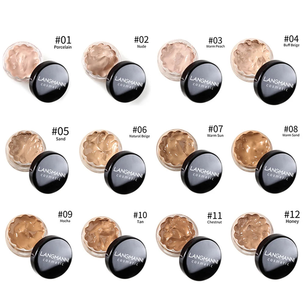 LANGMANNI MUTI-COLOR Concealer & Foundation | Full Coverage, Moisturizing, Brightens Skin Tone | Long-Lasting, Non-Cakey Finish Vue