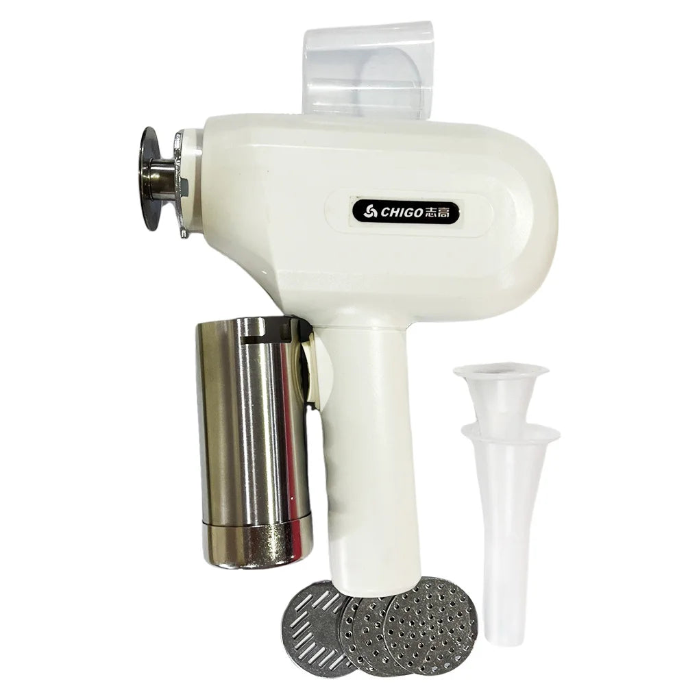 Handheld Noodle Press Machine 5 in 1 Cordless Portable Pasta Maker Large Capacity Dough Stamping Tool for Home Kitchen Vue white CN