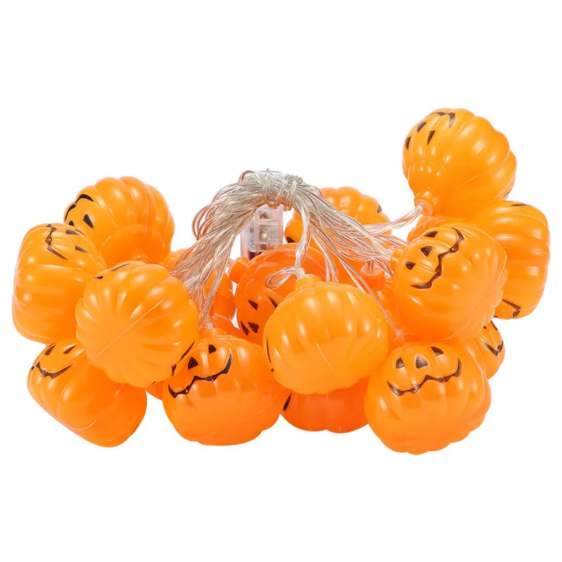 Halloween Pumpkin String Lights Battery Operated Orange Pumpkins Fairy Light Indoor Outdoor Spooky Decorations Party Patio 816 Vue