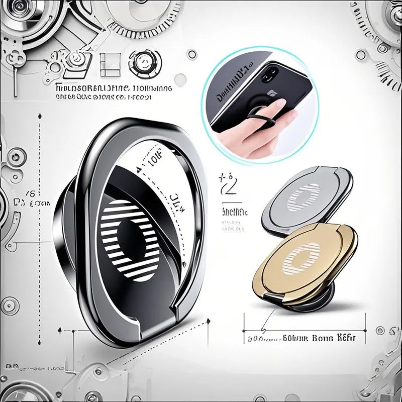 Mini 360 Degree Finger Ring Holder Metal Phone Stand Mount Smartphone Holder for Xiaomi Huawei iPhone Sangsung Mobile Phone Vue