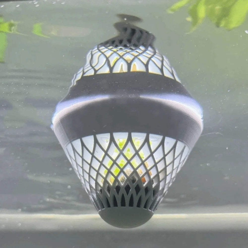 3D Printed Floating Aquarium Planting Basket Plastic Decorative Hydroponic Plant Basket Growing Pots Vue