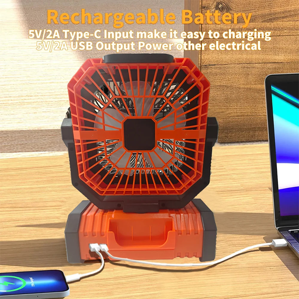 10000mAh Multifunctional Outdoor Camping Fan With Bluetooth Speaker Suitable For Outdoor Camping And Picnicking Vue