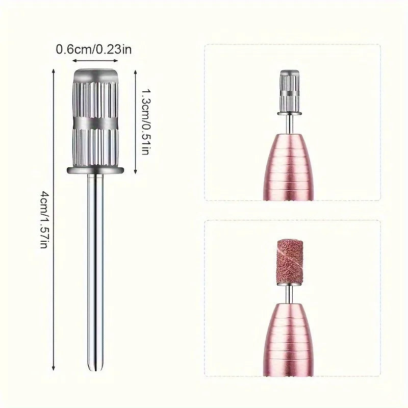 1/5/10pcs PCS Nail Drill Bits Sanding Bands Caps Mandrel Grip Cutters For Manicure Pedicure Machine Tools Vue