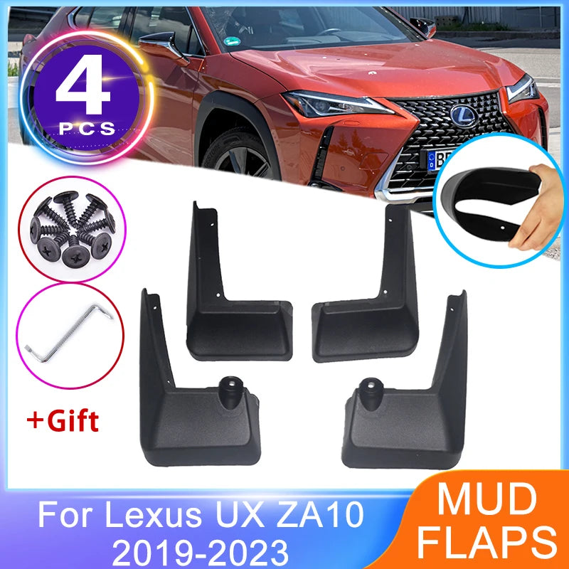4PCS Car Mudguards For Lexus UX 200 250h 260h 300e ZA10 2019~2023 Front Rear MudFlaps Fender Wheel Protector Flaps Anti-splash Vue Default Title