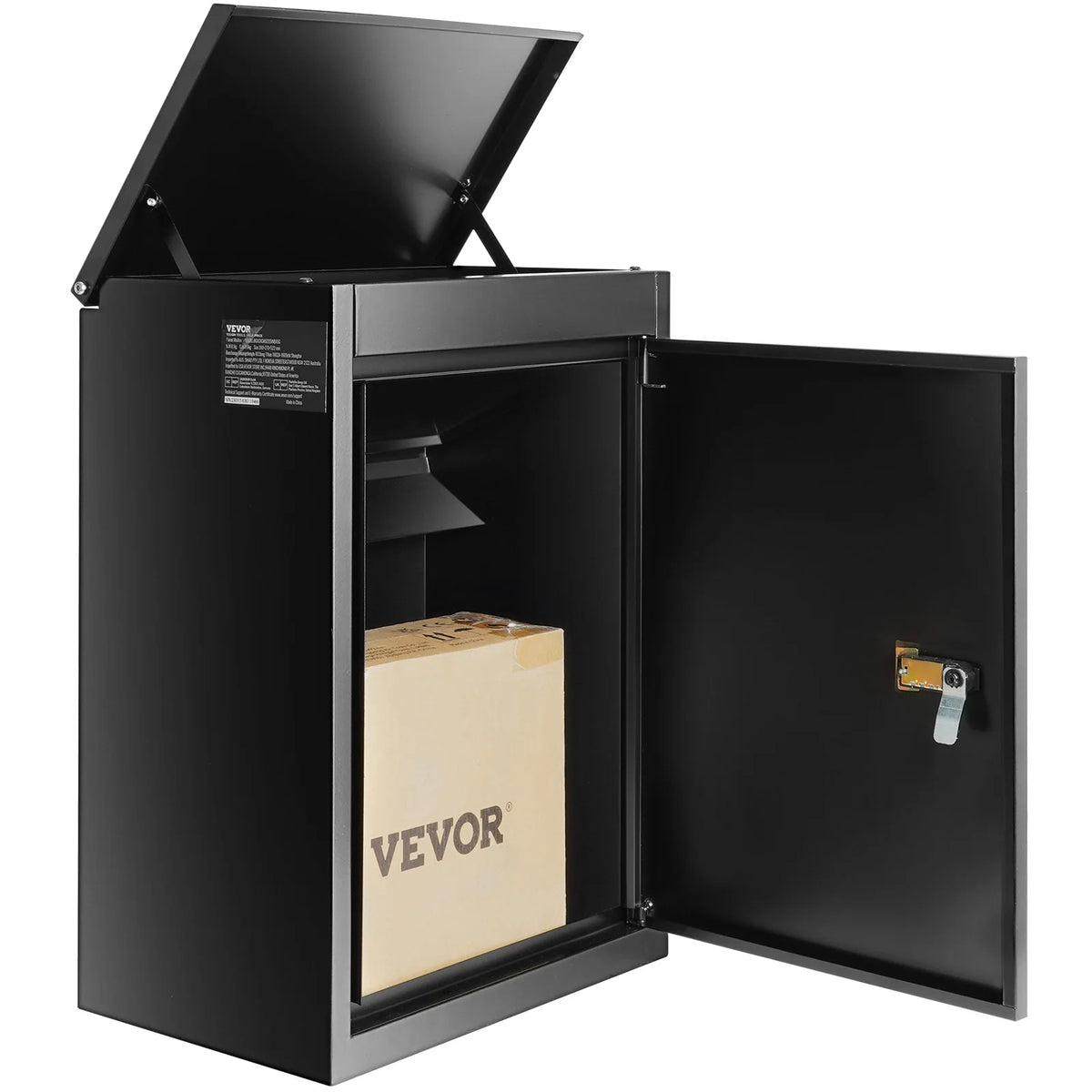 Galvanized Steel Wall Mount Package Delivery Box | Coded Lock Package Delivery Box Vue