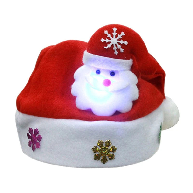 Kids Plush Elf Hat with Bell – Christmas Santa Helper Cap Kids Holiday Hat Vue 29cm-10 AS SHOWM