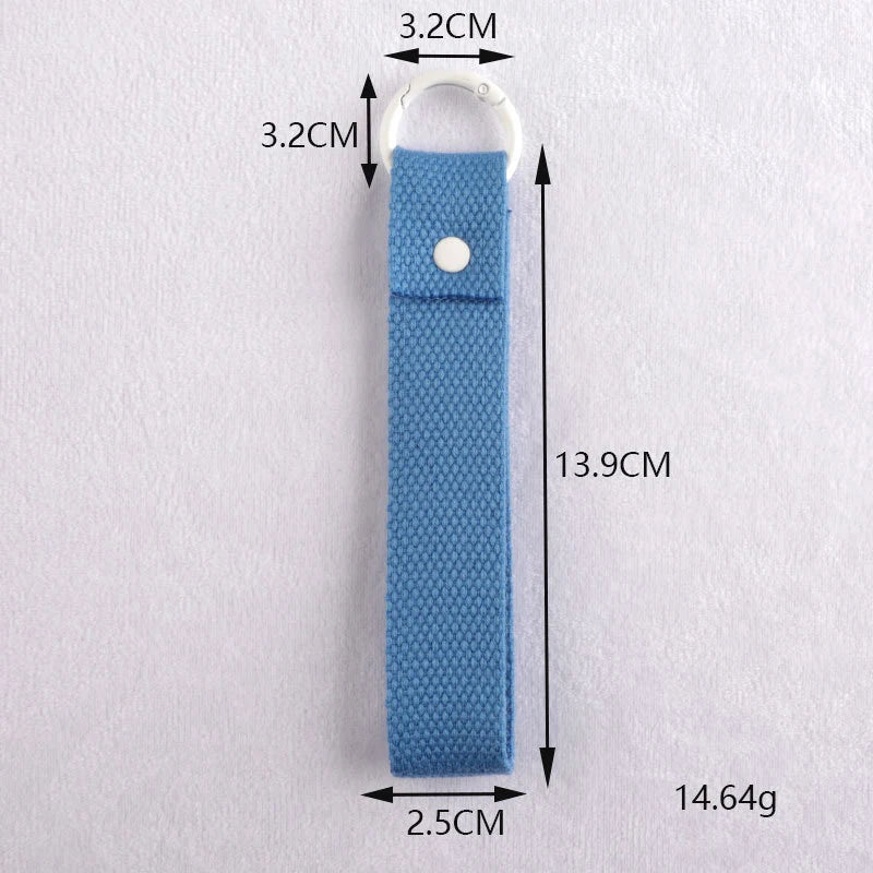 Fashion Cotton Keychain Lanyard Wrist Straps Schoolbag Backpack Pendent Key Chain Car Keys Canvas Strap Keyring Vue A13