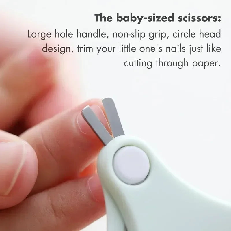 vvocci Baby Scissors Nail File Tweezers Manicure Kit and Pedicure kit for Baby Nail Care Set with Cute Cas Baby Nail Clippers Vue