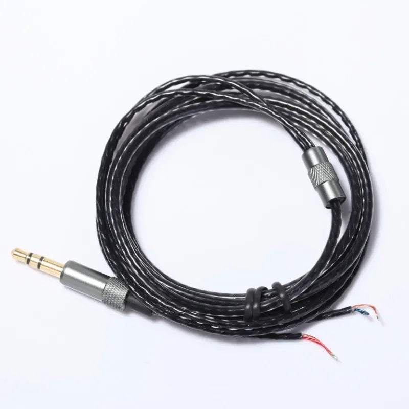 DIY PVC OFC Cord Earphone Cable Replacement Repair HiFi Audio Headphone Headset Cable Maintenance Wire 1.2M For AKG K420 Vue