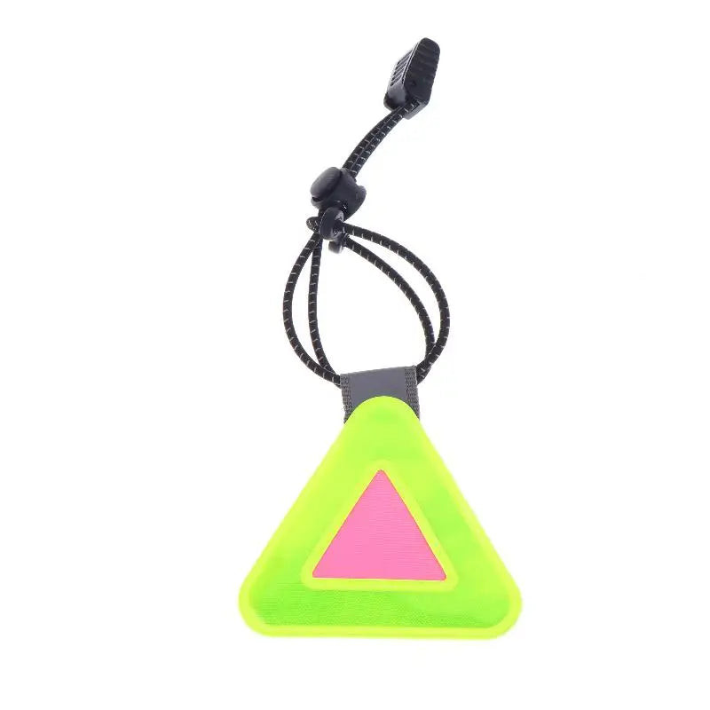 Reflective Triangle Patch for Night Riding Visibility and Safety Vue Fluorescent yellow