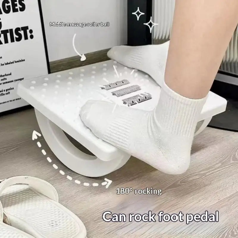Ergonomic Portability Foot Rest Under Desk Footrest Foot Stool With Massage Rollers Non Slip Support Foot Rest For Home Office Vue