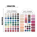 2pcs Soft Summer Color Palette Card Acrylic Seasonal Palette Color Sample Cards Matching Guide for Clothing Makeup Lipstick Vue A