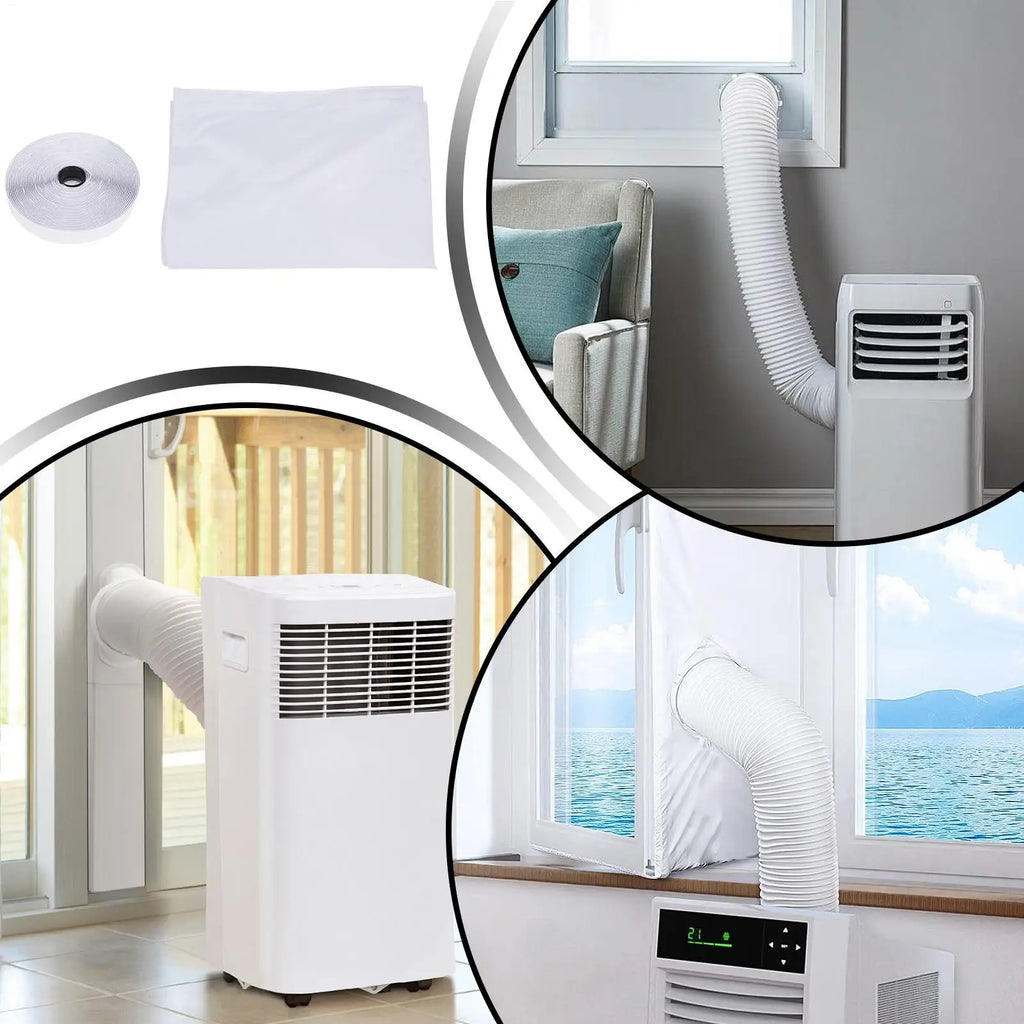 200cm/300cm Window Seal For Portable AC, Weatherproof Insulation Strip With Vent Cover, Summer Heat & Dust Guard For Home Office Vue