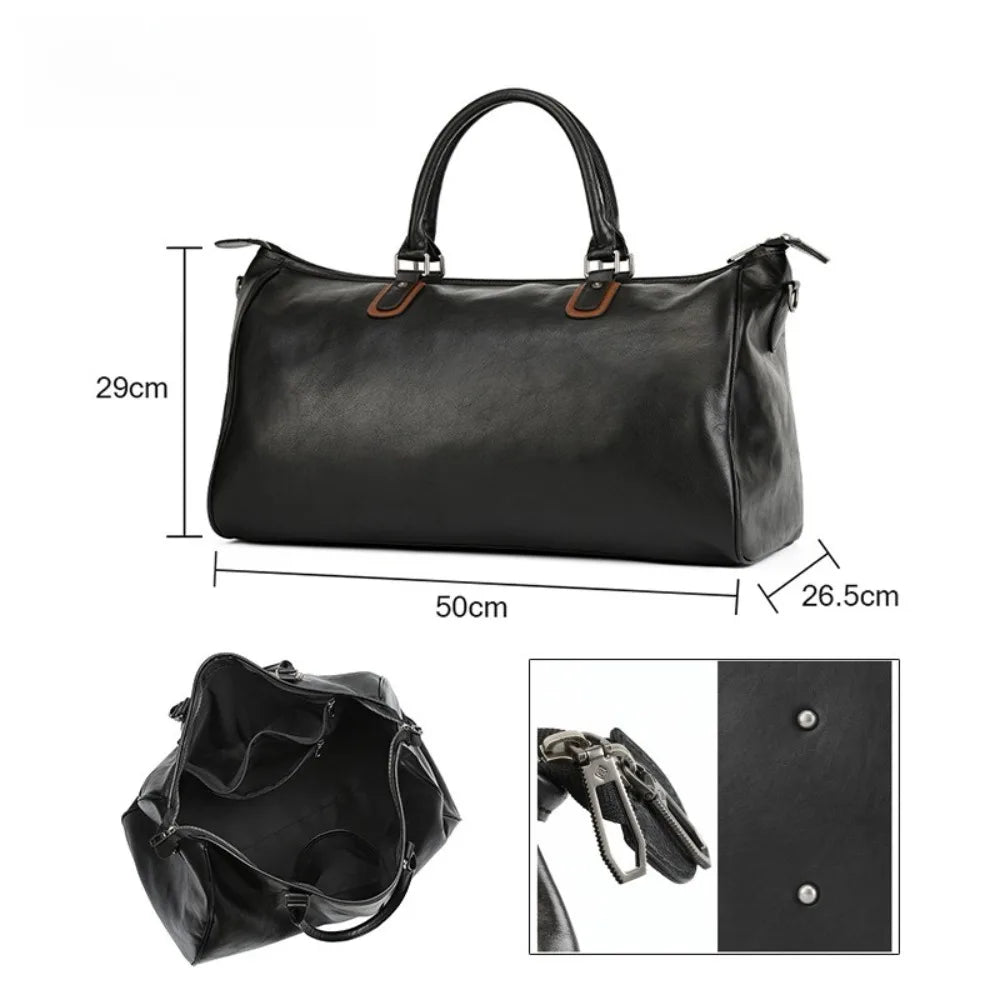 Handbag Men's Large Capacity Luggage Men's High-end Business Oblique Span Short-distance Business Travel Bag Vue