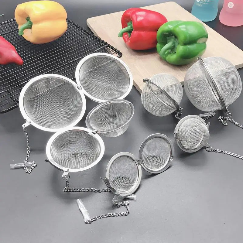 304 Stainless Steel Tea Ball Infuser Mesh Strainer 5/7/9cm Tea Ball Infuser Vue