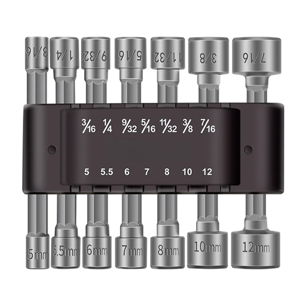 14-Piece Power Nut Driver Set – 1/4" Hex Shank Socket Bits Hex Socket Driver Set Vue China Mainland