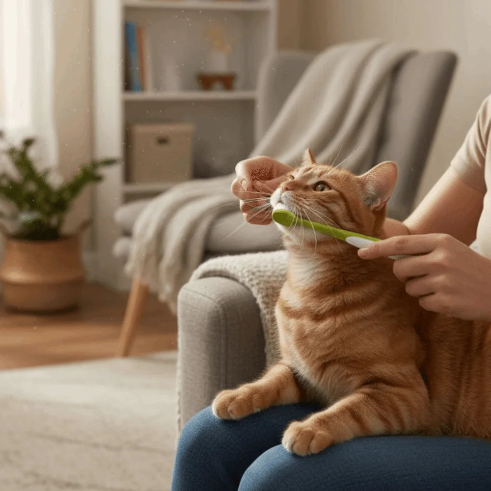 2pcs 360 Degree Cleaning Dog Toothbrush Micro Head Soft Hair Bristles Teeth Cleaning Brush Bite Resistant Cat Toothbrushes Vue