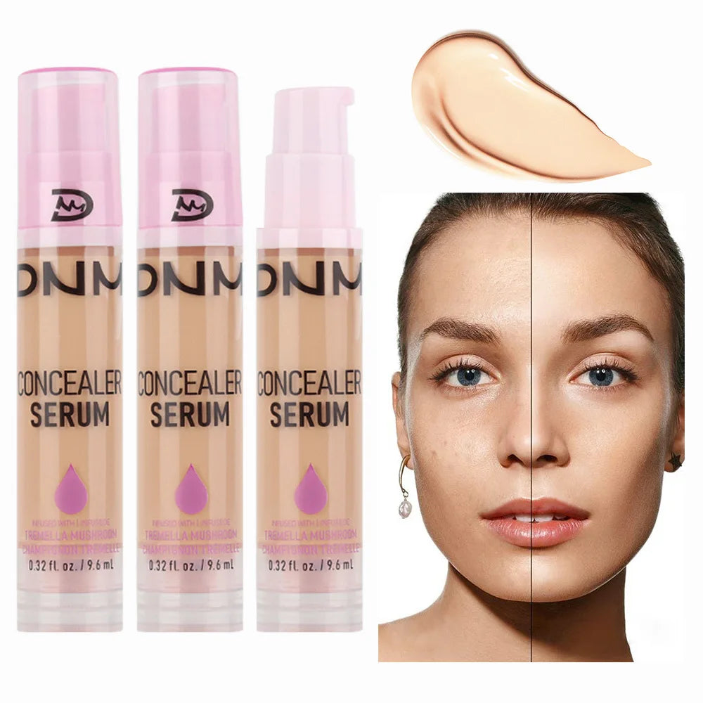 8Colors Liquid Concealer High Covering Moisturizing Oil Control Foundation Invisible Pores Dark Circles Freckle Face Makeup Vue 04 BEIGE