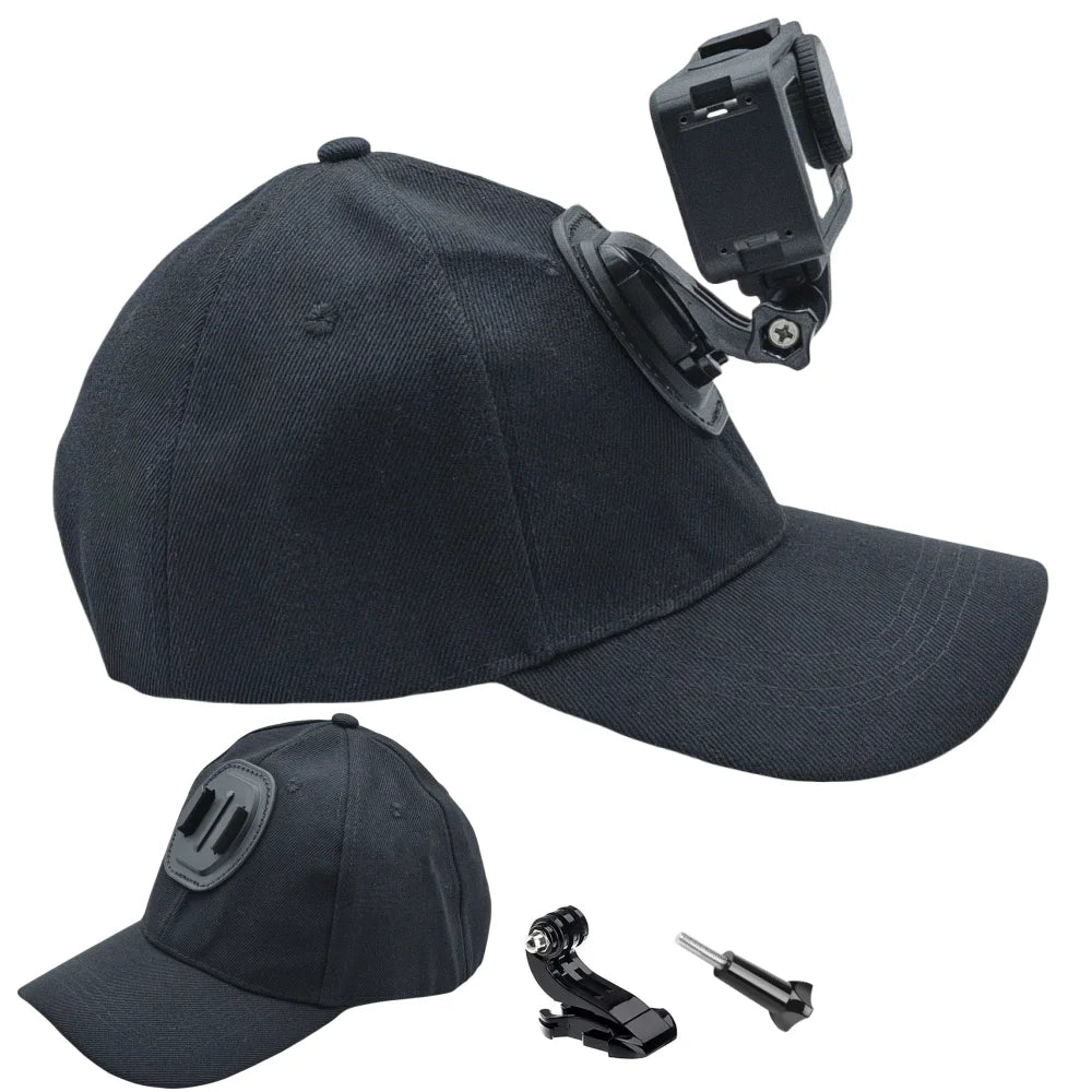 Sun Hat Cap for Gopro Hero 13 12 11 10 9 8 7 Insta360 X5 X4 X3 X2 Eken DJI OSMO Action 5 4 Pro Camera Accessories Black Vue