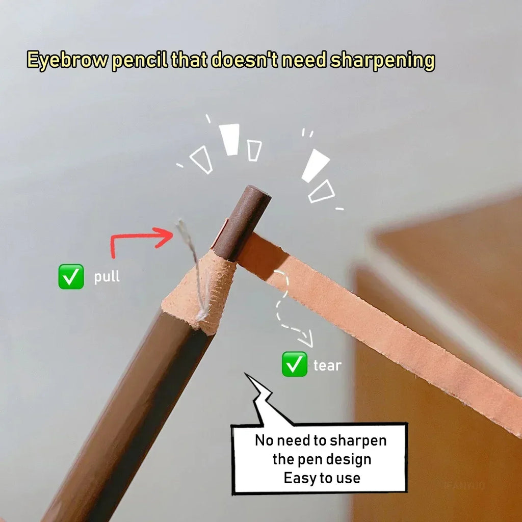 1pcs Professional Microblading Pencil Permanent Eyebrow Pencil Tattoo Waterproof Art Tint Makeup Eye Brow Pen Enhancers Cosmetic Vue