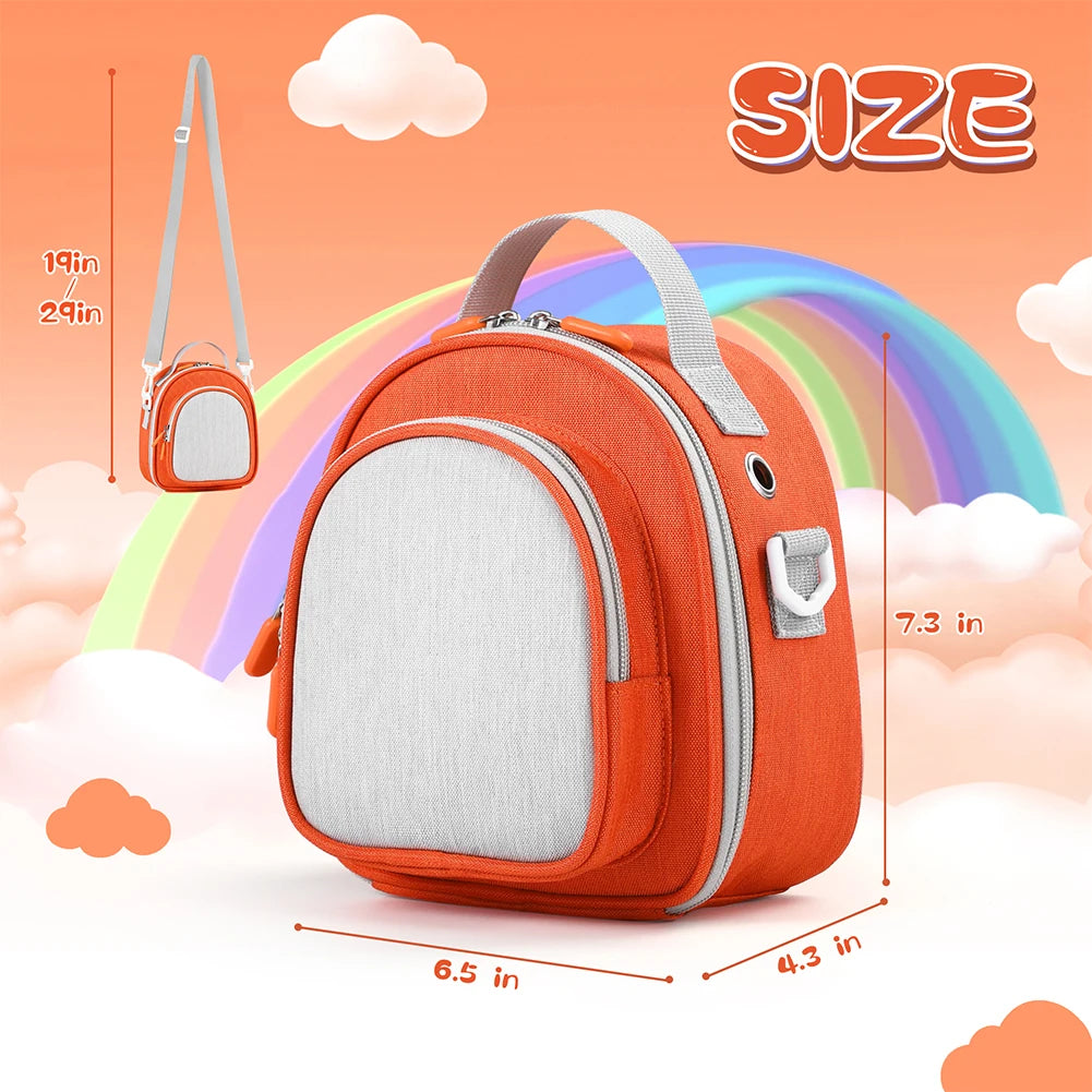 Carrying Case for Yoto Mini (2024 Edition) Travel Storage Bag Card Holder Hold Up To 30 Cards Organizer Bag with Shoulder Strap Vue