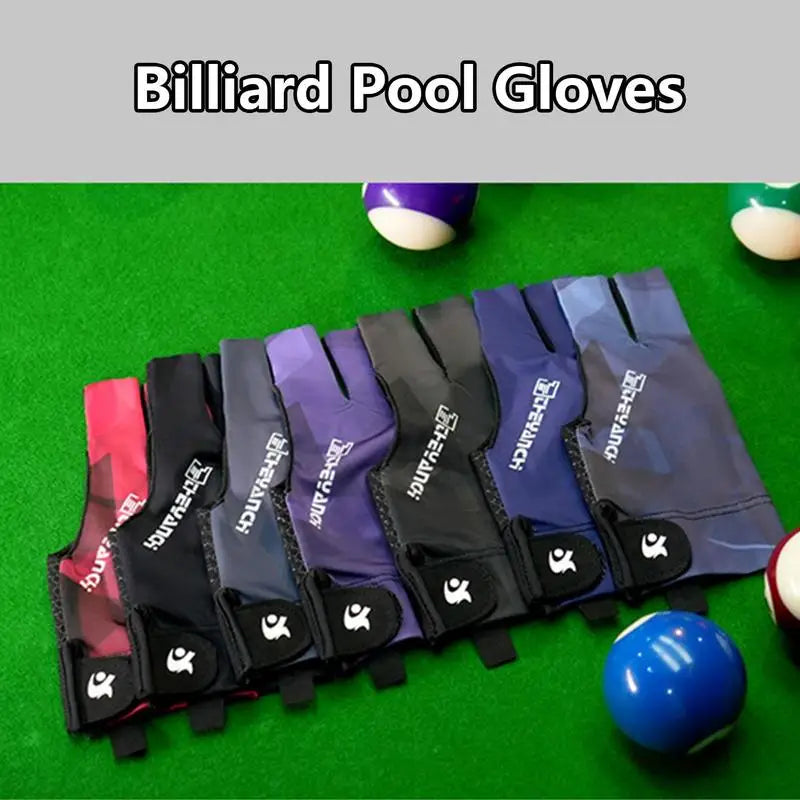 Three-Finger Billiards Glove | Non-Slip Pool & Snooker Glove Billiards Glove Vue