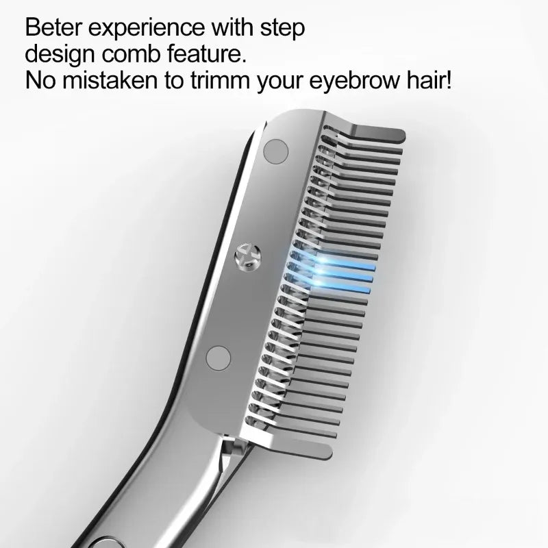 Stainless Steel Eyebrow Scissors with Eyebrow Comb High Quality Makeup Scissors Eyebrow Trimming Knife Hair Remover Shaver Tool Vue