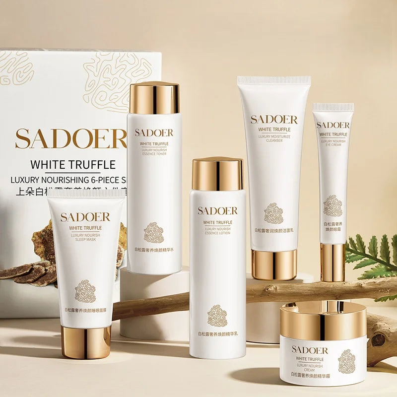 White Truffle Skin Care Six-Piece Set, Rich in Centella Asiatica Extract, Niacinamide and Other Skin-Beneficial Ingredients, Paired with Various Beautifying and Moisturizing Ingredients to Replenish the Skin's Moisture, Leavi Vue